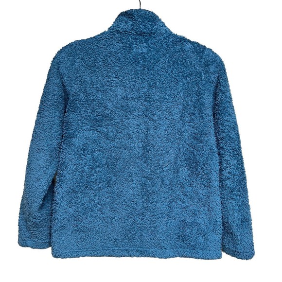 Patagonia Los Gatos Fleece 1/4 Zip Pullover Sweater Jacket Blue Girls Size XL 14 - Picture 2 of 7